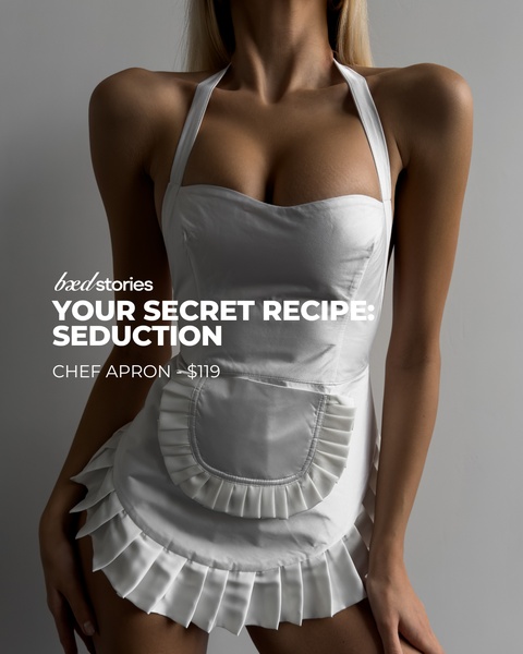 Your Secret Recipe: Seduction Chef Apron Ad
